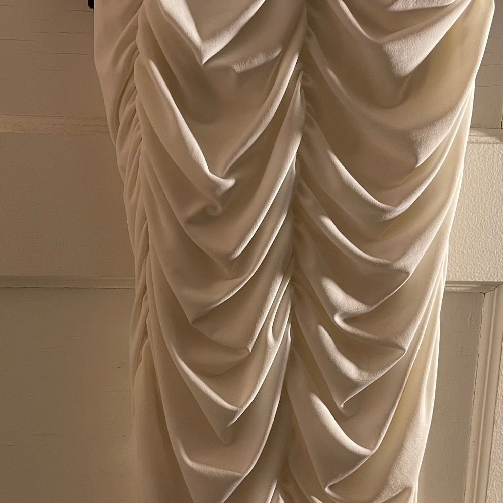 Black and white mini dress